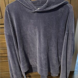 American Eagle Outfitters Purple Ribbed Knit Sweater